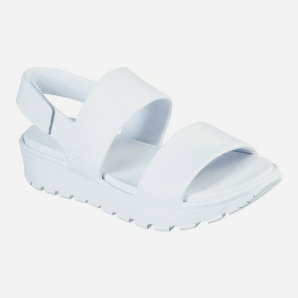 Sketchers Breezy Feels Memory Foam Platform Sandals Brand New In Box Size 6